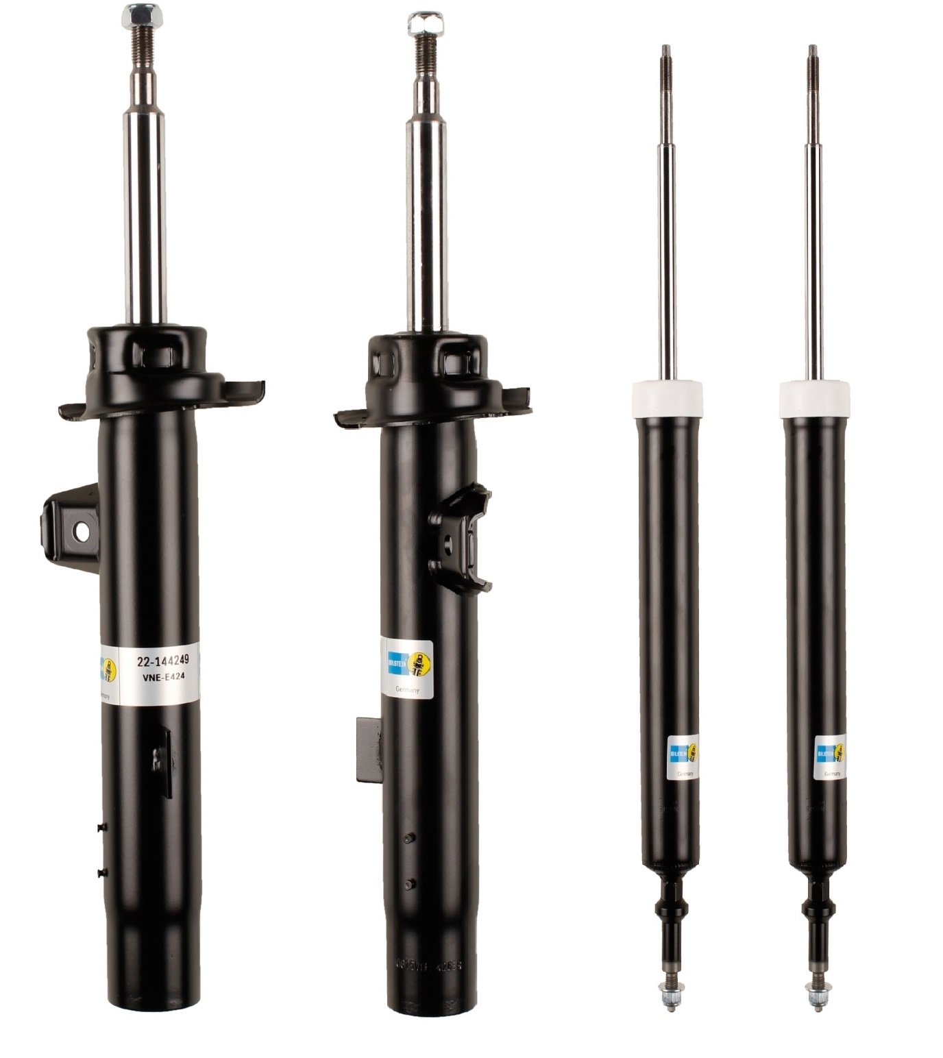 4x Bilstein B4 Front Rear Shock Absorbers set For BMW 1 E81, E87 04- 118d STD 22-144263, 22-144249, 19-144221