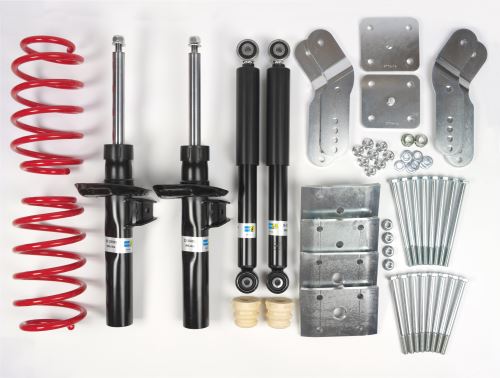 VW Caddy Mk3/4 2K -60mm Eibach Lowering Springs, Adj Shackle & Bilstein Shocks Kit