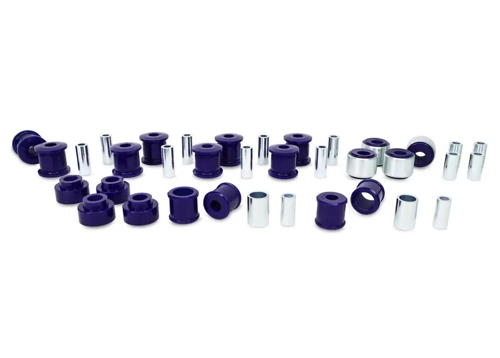 For Nissan Patrol Y60 + Y61 Castor Correction Front + Rear Bush Kit SuperPro Polyurethane