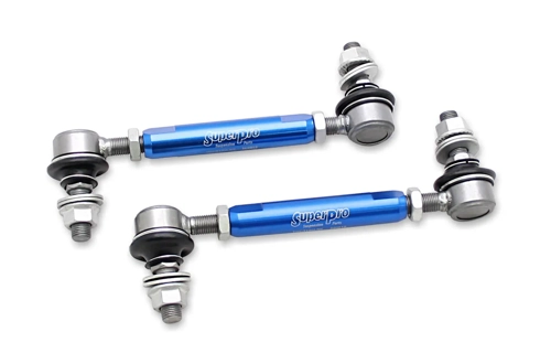 PAIR SuperPro Antiroll/Sway Bar Universal Adjustable Drop Links 12mm x 160-205mm