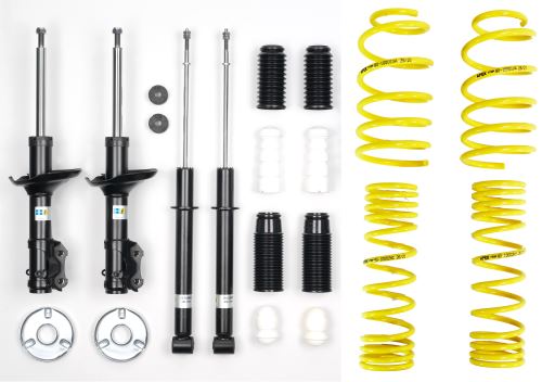 Apex Lowering Springs, Bilstein Gas Shocks Dampers, Bumpstop Kit VW Golf Mk2 16v