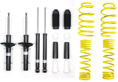 Apex Lowering Springs, Bilstein Gas Shocks Dampers, Bumpstop Kit Golf Mk4 1.8T