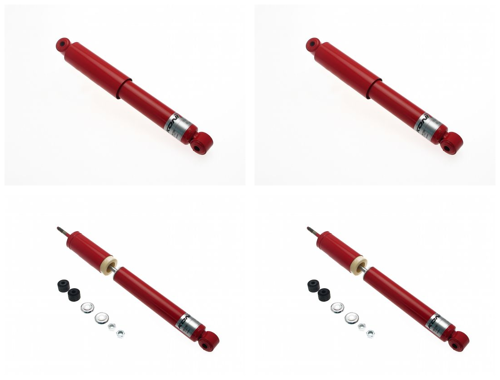 Front + Rear Koni Classic Red Uprated Shock Absorber Set VAG-CL1009