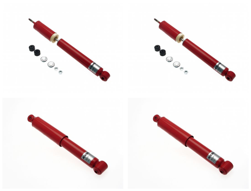 Front + Rear Koni Classic Red Uprated Shock Absorber Set VAG-CL1010