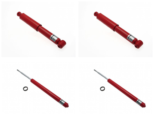 Front + Rear Koni Classic Red Uprated Shock Absorber Set VAG-CL1484