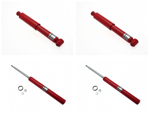 Front + Rear Koni Classic Red Uprated Shock Absorber Set VAG-CL1485