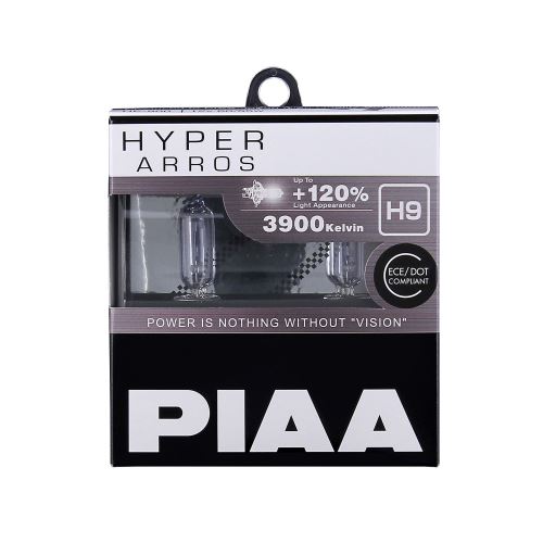 PIAA Hyper Arros H9 High Performance Halogen Bulbs 3900k Brilliant White PAIR