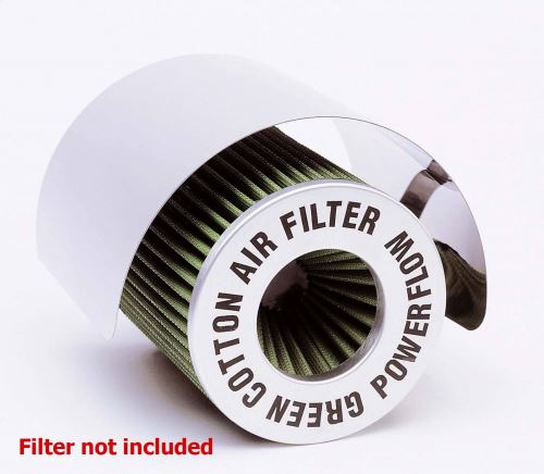 Large Universal Stainless Steel Air Filter Cone Filter Induction Kit Heat Shield