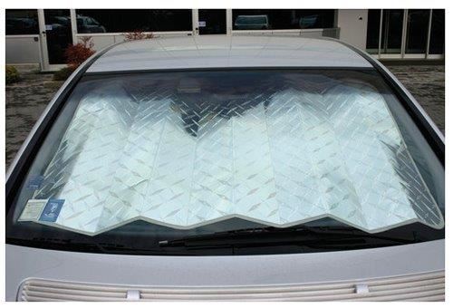 Small Silver Heat Reflective Car Sun Shade Universal Windscreen Windshield