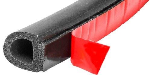 Multi-Purpose Self-Adhesive Seal 8x6mm 10meter Roll Car Door D strip Profile