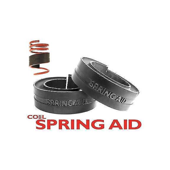 Pair 26-38mm Gap Coil Spring Assistors Spacers Rubber Towing Caravan Heavy Loads