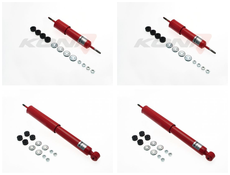 Front + Rear Koni Classic Red Uprated Shock Absorber Set AL-CL1390