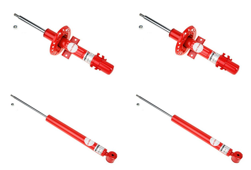 Front + Rear Koni Active Uprated Shock Absorber Set VAG-SA1233
