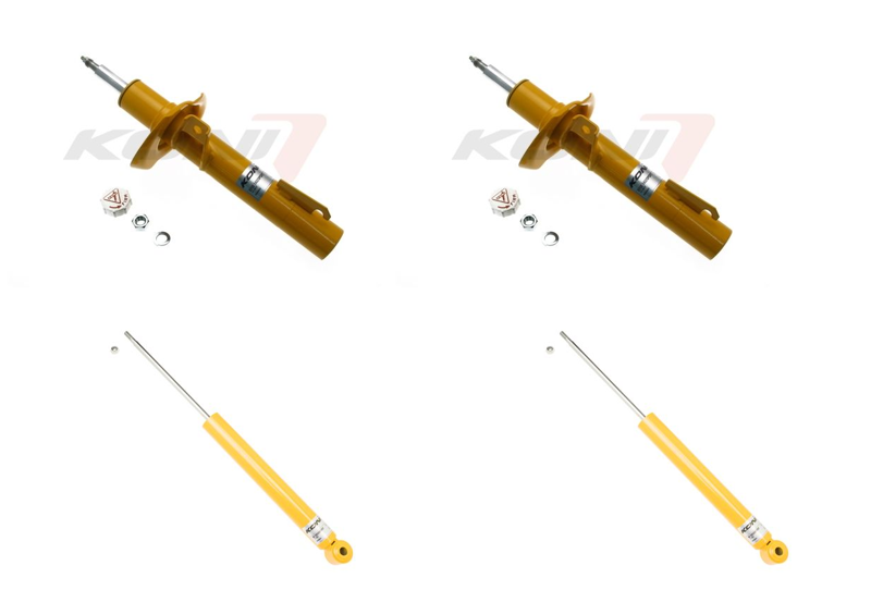 Front + Rear Koni Sport Uprated Shock Absorber Set VAG-SP1202