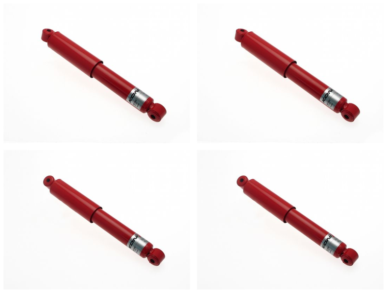 Front + Rear Koni Classic Red Uprated Shock Absorber Set VAG-CL1007