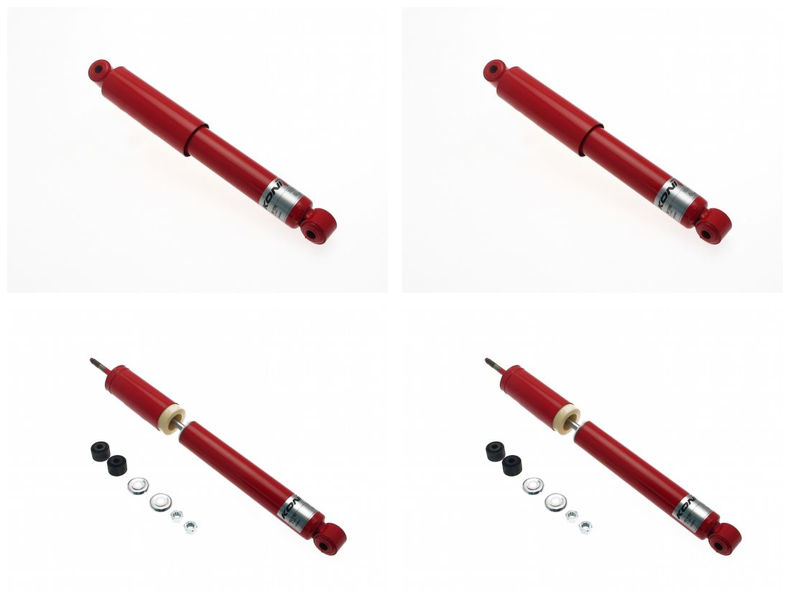 Front + Rear Koni Classic Red Uprated Shock Absorber Set VAG-CL1009