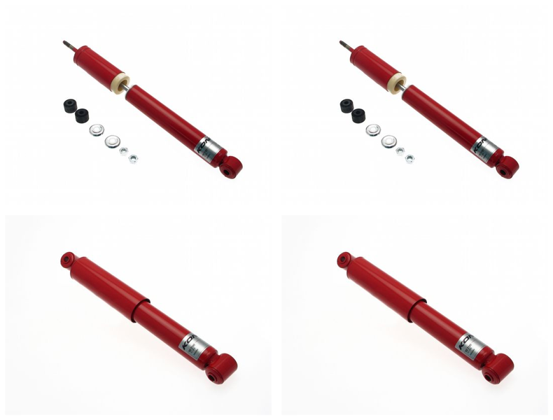 Front + Rear Koni Classic Red Uprated Shock Absorber Set VAG-CL1010