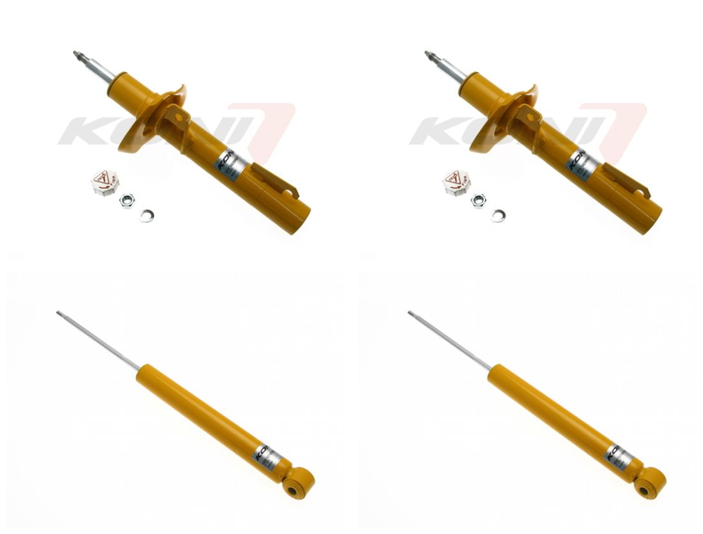 Front + Rear Koni Sport Uprated Shock Absorber Set VAG-SP1518