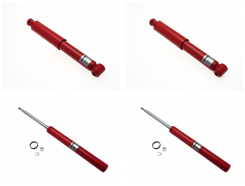 Front + Rear Koni Classic Red Uprated Shock Absorber Set VAG-CL1485