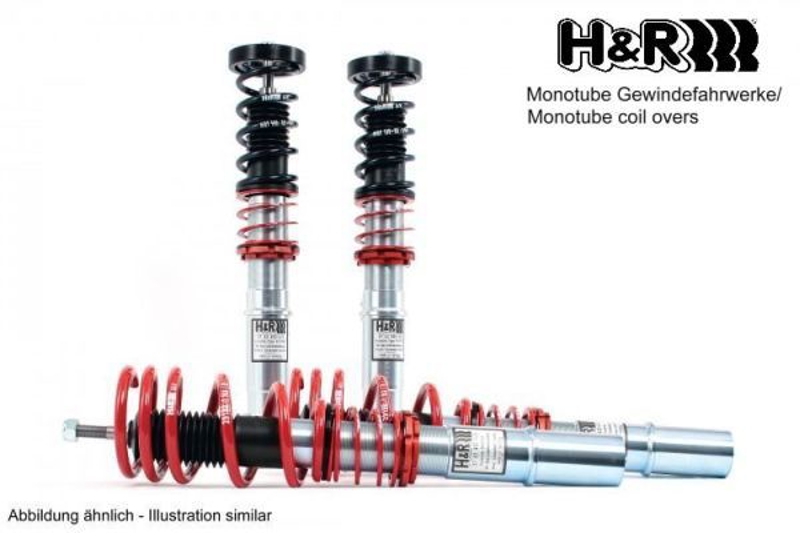 H+R Monotube coil overs Suspension Kit, springs/shock absorbers Rear Axle